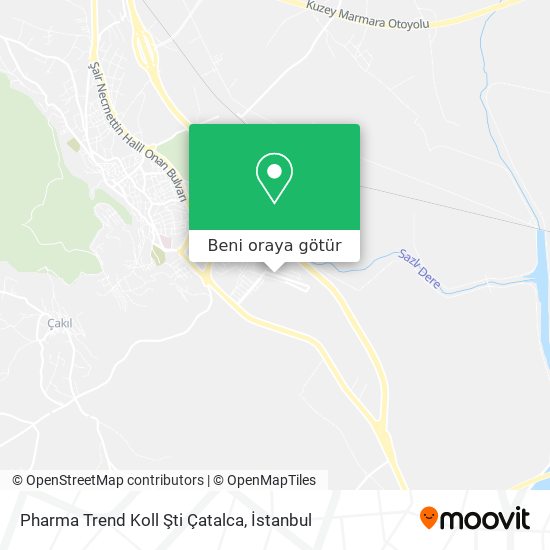 Pharma Trend Koll Şti Çatalca harita