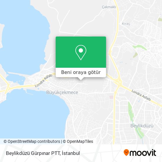 Beylikdüzü Gürpınar PTT harita