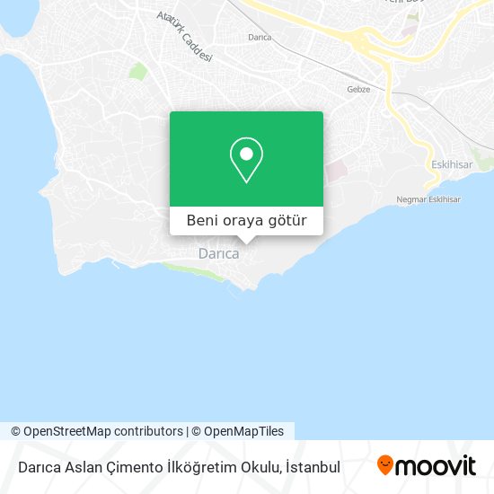 Darıca Aslan Çimento İlköğretim Okulu harita