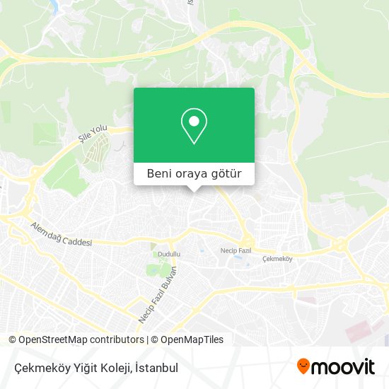 Çekmeköy Yiğit Koleji harita