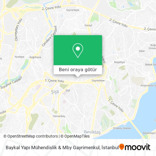Baykal Yapı Mühendislik & Mby Gayrimenkul harita
