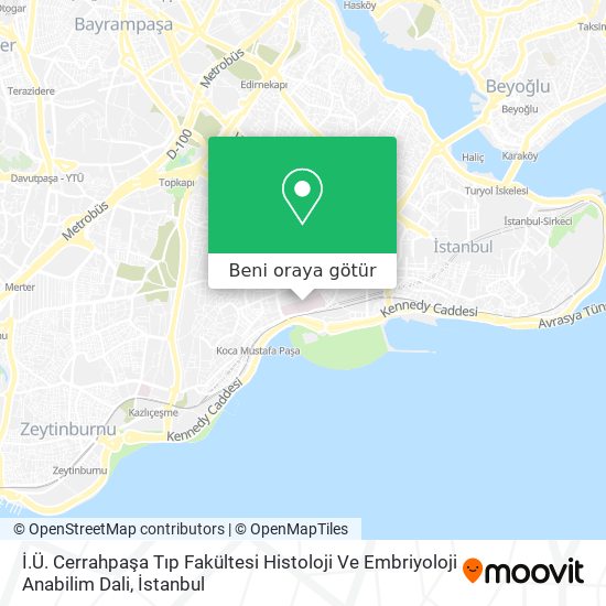 İ.Ü. Cerrahpaşa Tıp Fakültesi Histoloji Ve Embriyoloji Anabilim Dali harita