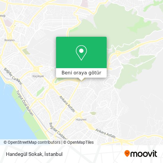 Handegül Sokak harita