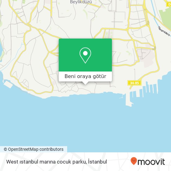 West ıstanbul marına cocuk parku harita