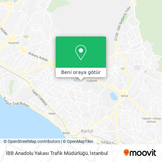 İBB Anadolu Yakası Trafik Müdürlüğü harita