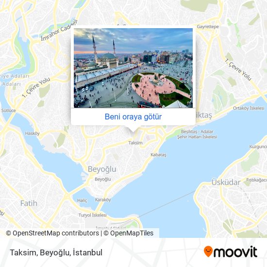 Taksim, Beyoğlu harita