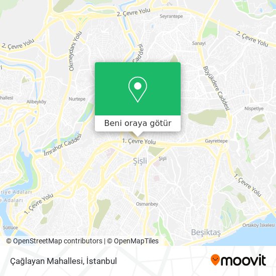 Çağlayan Mahallesi harita