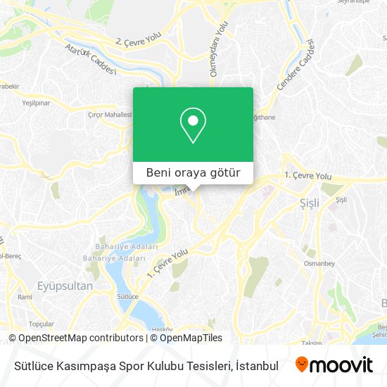Sütlüce Kasımpaşa Spor Kulubu Tesisleri harita
