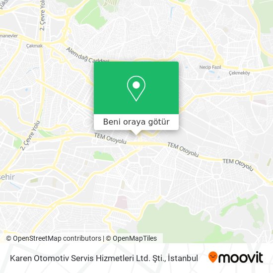 Karen Otomotiv Servis Hizmetleri Ltd. Şti. harita