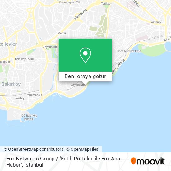 Fox Networks Group Fatih Portakal Ile Fox Ana Haber Zeytinburnu Nerede Otobus Minibus Dolmus Tren Veya Metro Ile Nasil Gidilir
