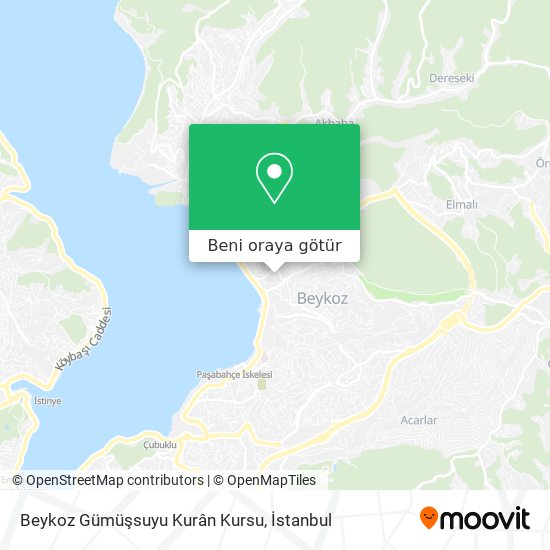 Beykoz Gümüşsuyu Kurân Kursu harita