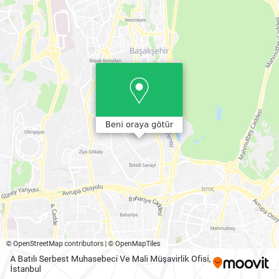A Batılı Serbest Muhasebeci Ve Mali Müşavirlik Ofisi harita