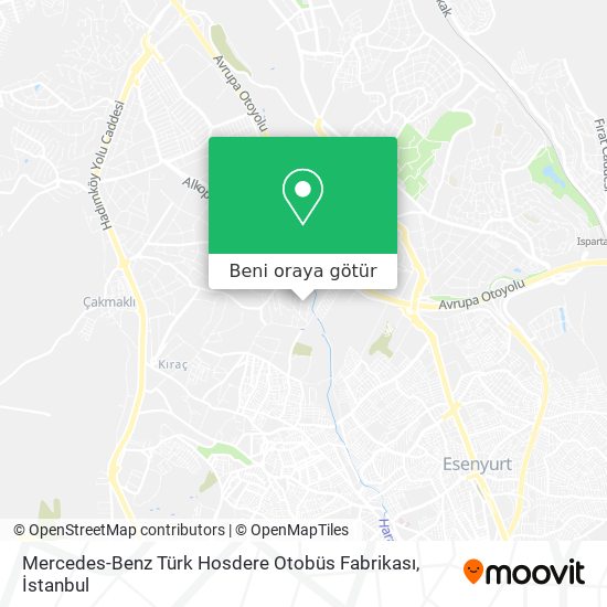 Mercedes-Benz Türk Hosdere Otobüs Fabrikası harita