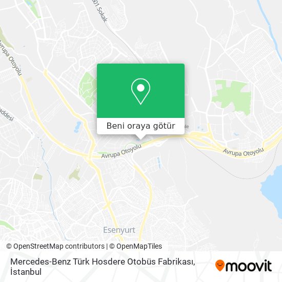 Mercedes-Benz Türk Hosdere Otobüs Fabrikası harita