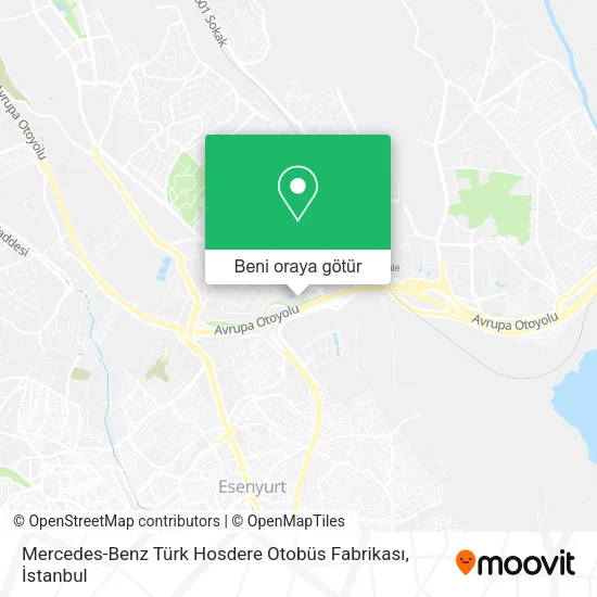 Mercedes-Benz Türk Hosdere Otobüs Fabrikası harita