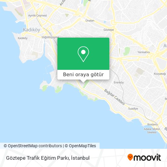 Göztepe Trafik Eğitim Parkı harita