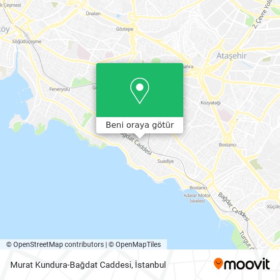 Murat Kundura-Bağdat Caddesi harita