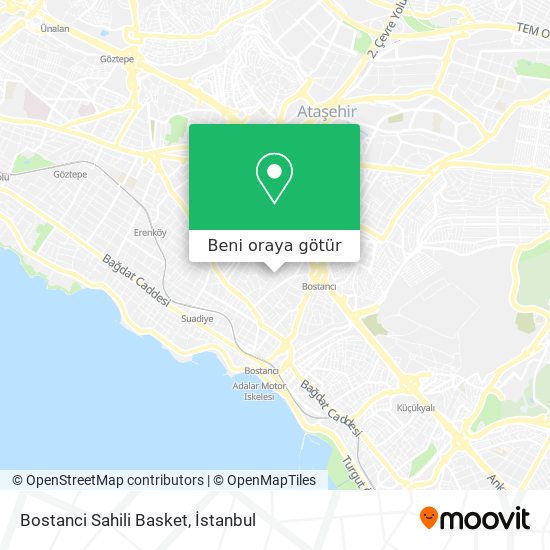 Bostanci Sahili Basket harita