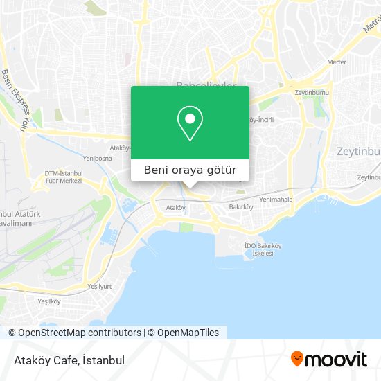 Ataköy Cafe harita