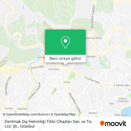 Dentmak Diş Hekimliği Tıbbi Cihazları San. ve Tic. Ltd. Şti. harita