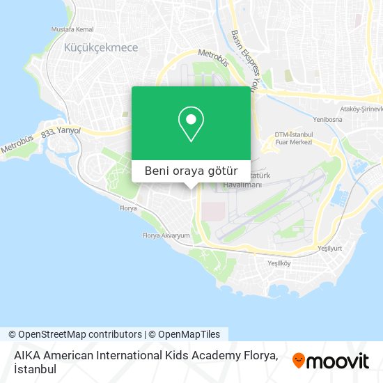 AIKA American International Kids Academy Florya harita