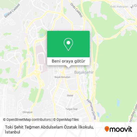 Toki Şehit Teğmen Abdulselam Özatak İlkokulu harita