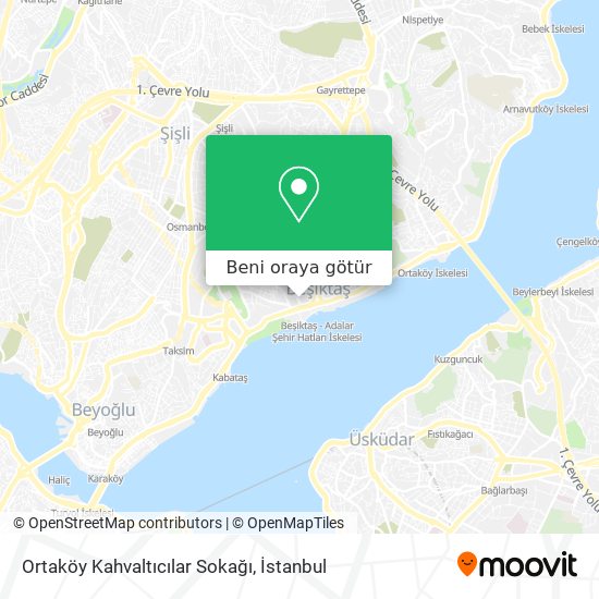 Ortaköy Kahvaltıcılar Sokağı harita