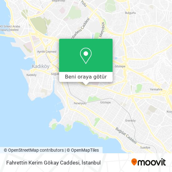 Fahrettin Kerim Gökay Caddesi harita