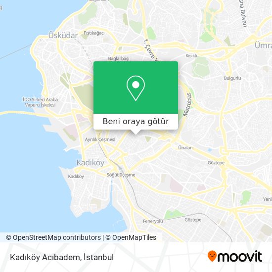 Kadıköy Acıbadem harita