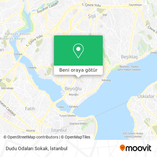 Dudu Odaları Sokak harita