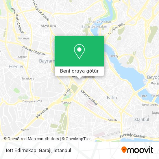 İett Edirnekapı Garajı harita