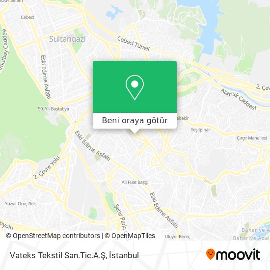 Vateks Tekstil San.Tic.A.Ş harita