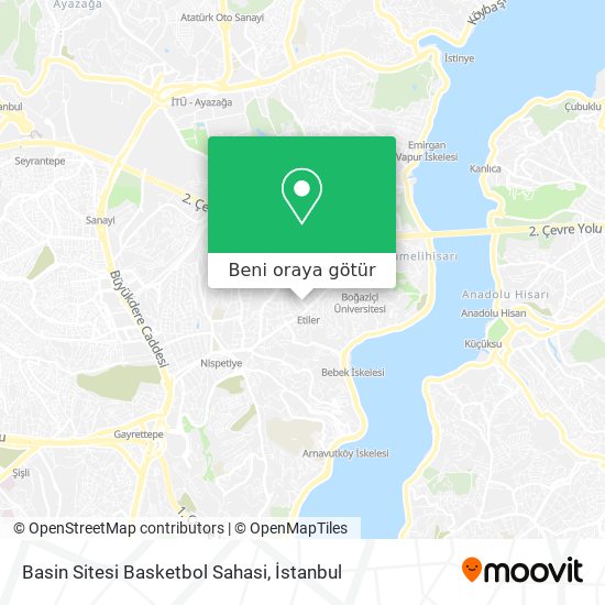 Basin Sitesi Basketbol Sahasi harita