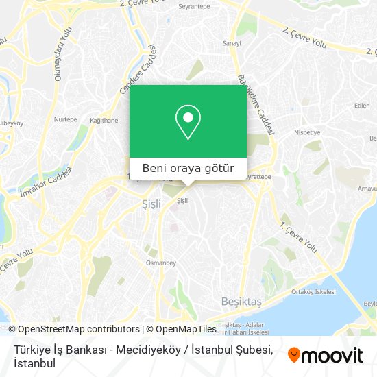 Türkiye İş Bankası - Mecidiyeköy / İstanbul Şubesi harita