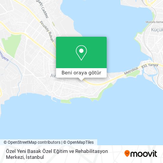 Özel Yeni Basak Özel Eğitim ve Rehabilitasyon Merkezi harita