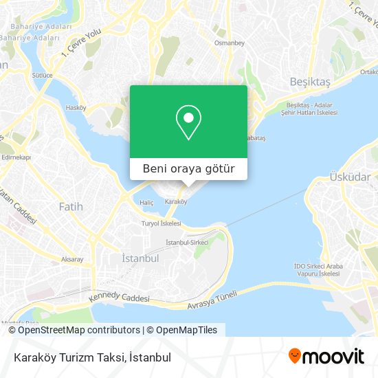 Karaköy Turizm Taksi harita