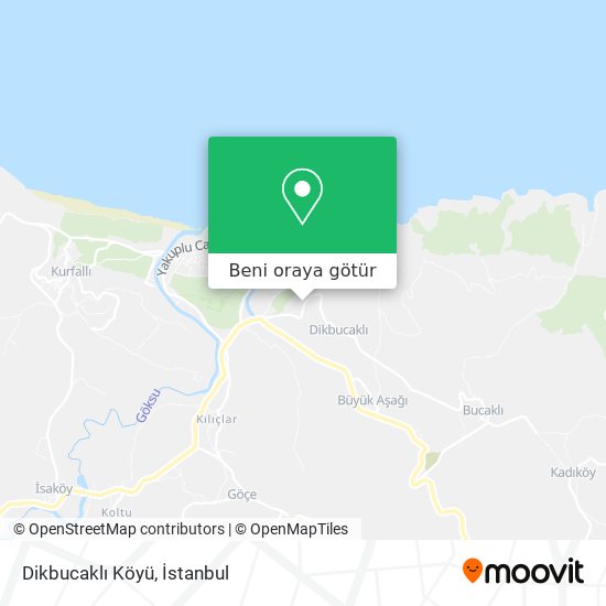 Dikbucaklı Köyü harita