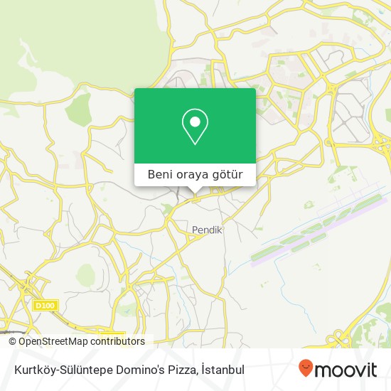 Kurtköy-Sülüntepe Domino's Pizza harita