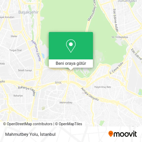 Mahmutbey Yolu harita