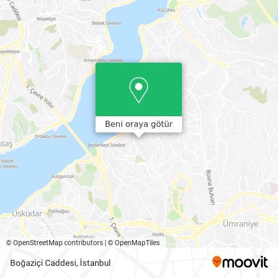 Boğaziçi Caddesi harita