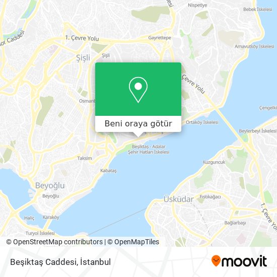 Beşiktaş Caddesi harita