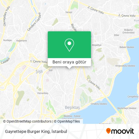 Gayrettepe Burger King harita