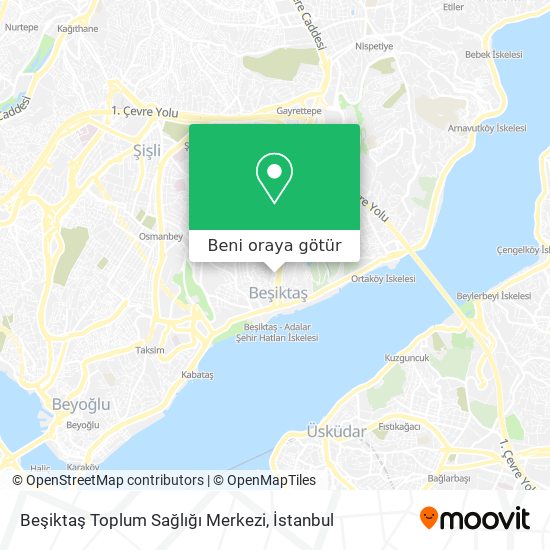 Beşiktaş Toplum Sağlığı Merkezi harita