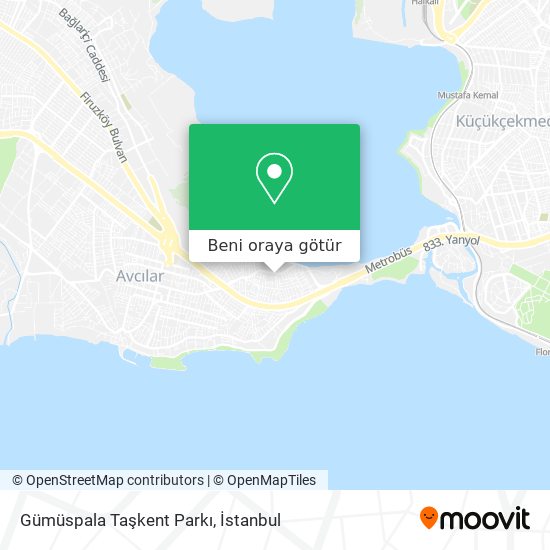 Gümüspala Taşkent Parkı harita