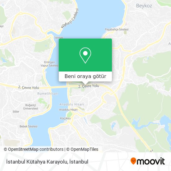 İstanbul Kütahya Karayolu harita