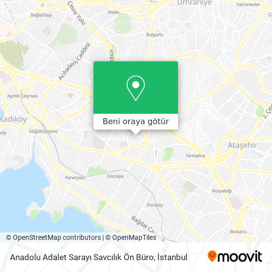 Anadolu Adalet Sarayı Savcılık Ön Büro harita