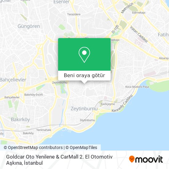 Goldcar Oto Yenilene & CarMall 2. El Otomotiv Aşkına harita