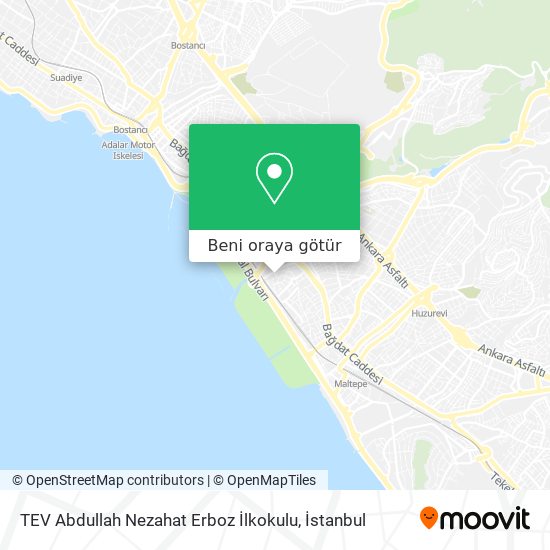 TEV Abdullah Nezahat Erboz İlkokulu harita