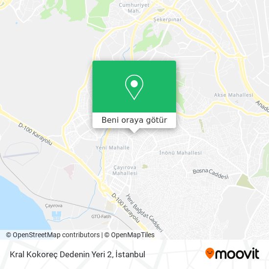 Kral Kokoreç Dedenin Yeri 2 harita