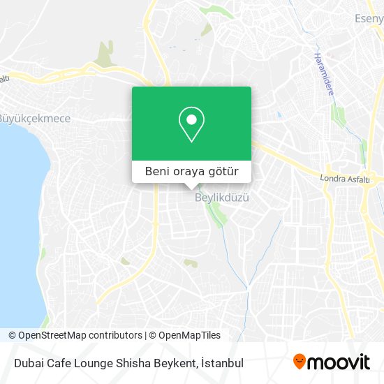 Dubai Cafe Lounge Shisha Beykent harita
